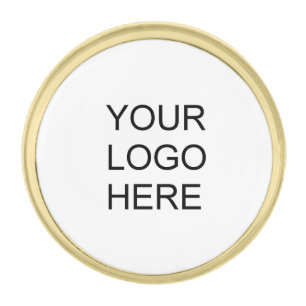 Gold Finish Lapel Pins Add Your Company Logo Pin