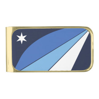 Gold finish Money Clip with flag of Columbia, SC