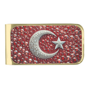 Gold finish Money Clip with Turkish Colors