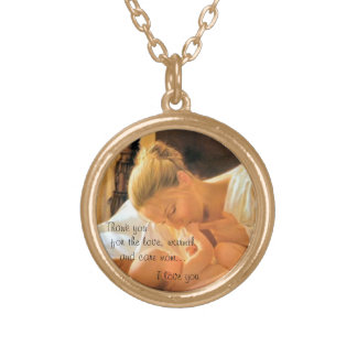 Gold finish mother's day necklace