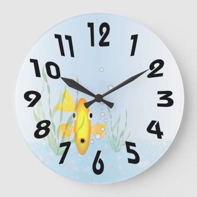 Gold Fish Bowl Clock (Front)
