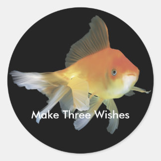 Gold Fish Classic Round Sticker