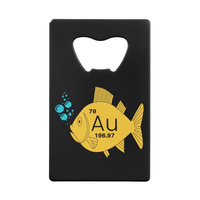 Gold Fish Credit Card Bottle Opener (Front)