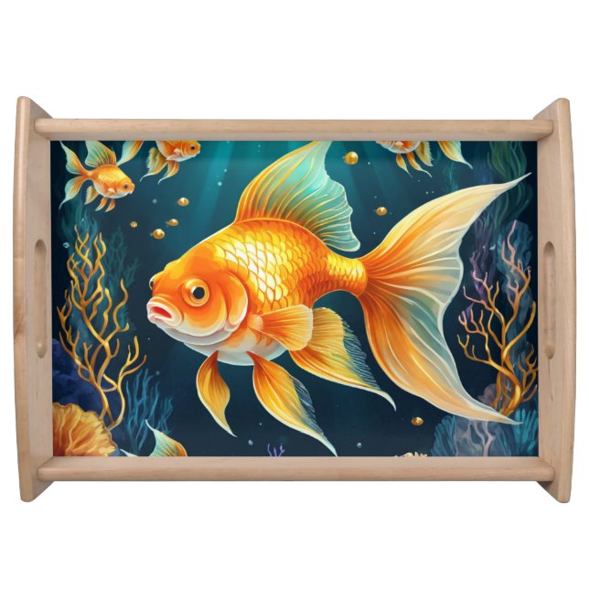 Gold Fish in Underwater Serving Tray (Front)