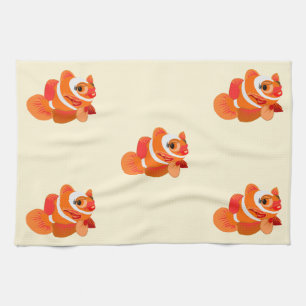 Gold Fish Kitchen Towel