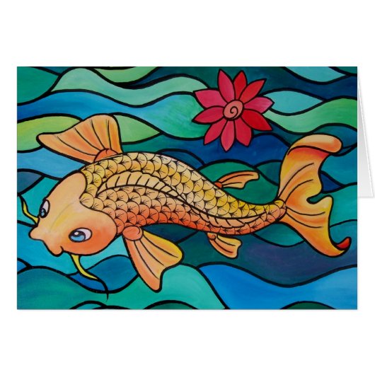 Gold Fish / Koi Pond Cards (Front Horizontal)