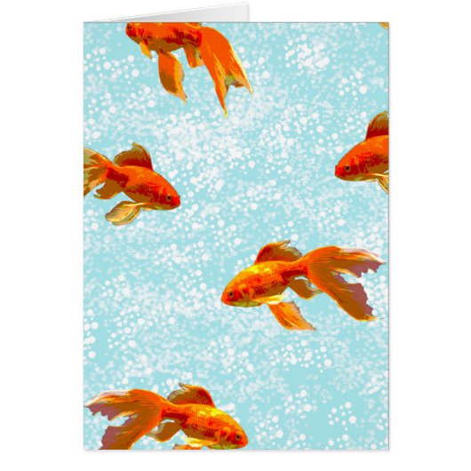 gold fish pattern cards (Front)