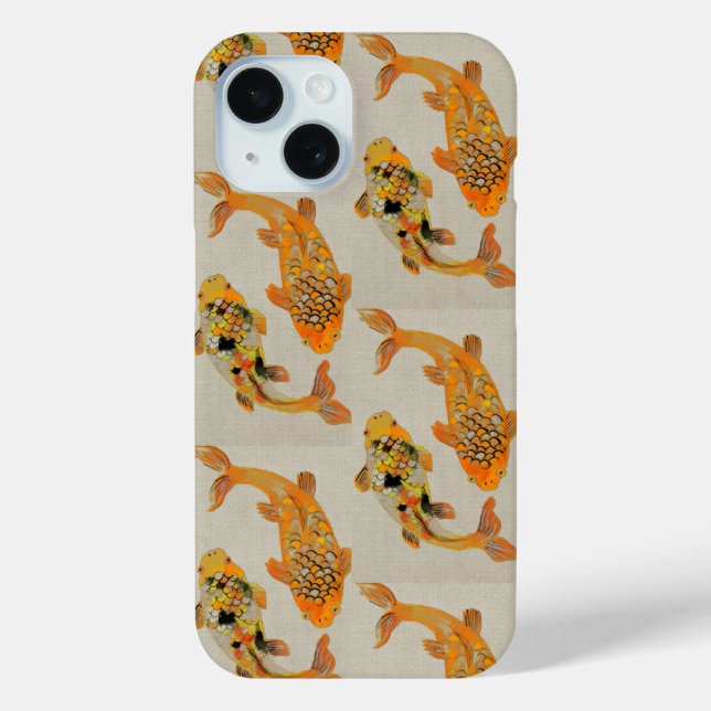 Gold Fish Pond Case-Mate iPhone Case (Back)