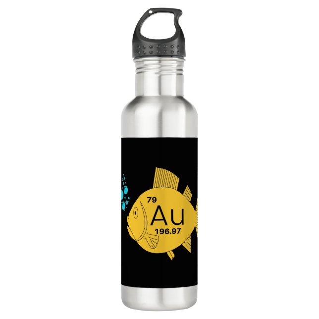 gold fish stainless steel water bottle (Front)