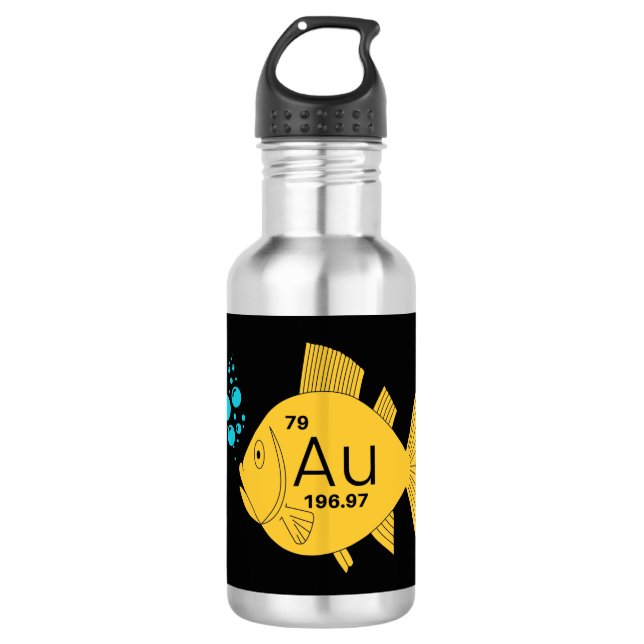 gold fish stainless steel water bottle (Front)