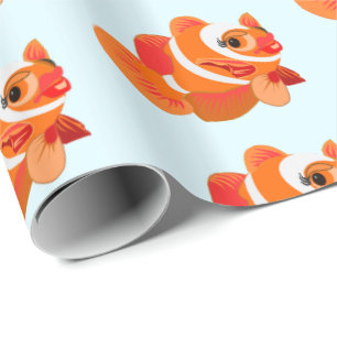 Gold Fish Wrapping Paper - Customizable