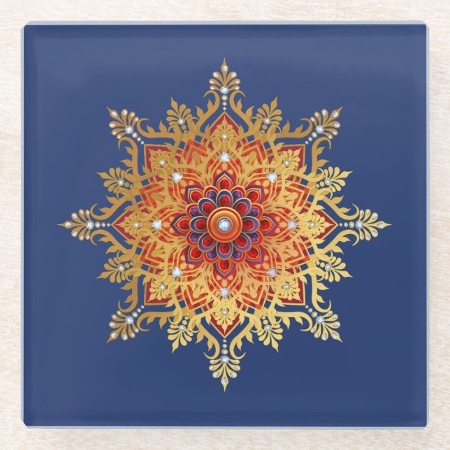 Gold Flake Coaster (Front)