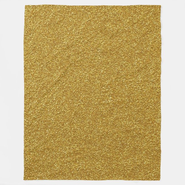 GOLD FLAKE Fleece Blanket (Front)