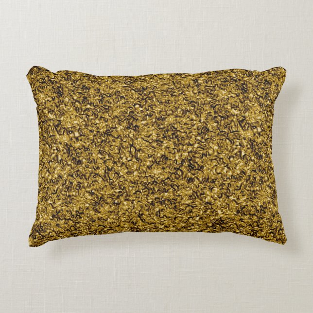 Gold Flaked Accent Pillow (Front)