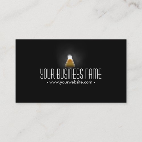 Gold Flask in the Dark Scientific Business Card