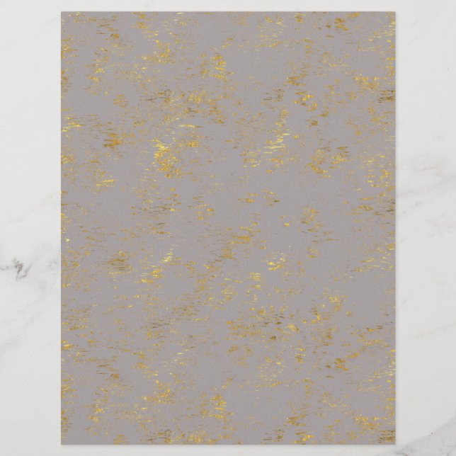 Gold Flecked Scrapbook Paper (Front)