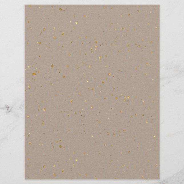 Gold Flecked Scrapbook Paper (Front)