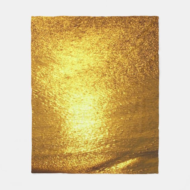GOLD fleece blanket | m3galleryStudio (Front)