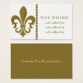 Gold Fleur De Lis (Front & Back)