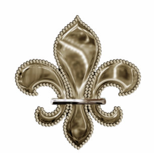 Gold Fleur de Lis Acrylic Sculpture