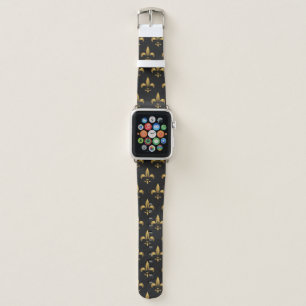 Gold Fleur de Lis Apple Watch Band