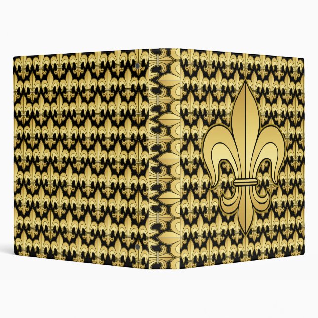 Gold Fleur de lis Binder (Background)
