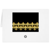 Gold Fleur de lis Cards (Back Horizontal)