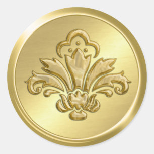 Gold Fleur de Lis Envelope Seal