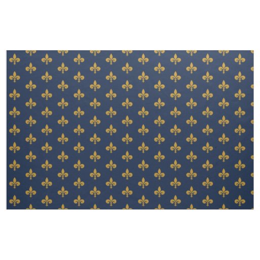 Gold Fleur de Lis Fabric