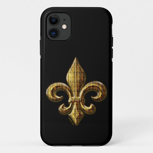 Gold Fleur De Lis iPhone 5 Case (Back)