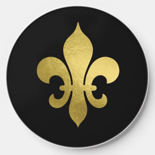 Gold Fleur de Lis on Any Color Wireless Charger