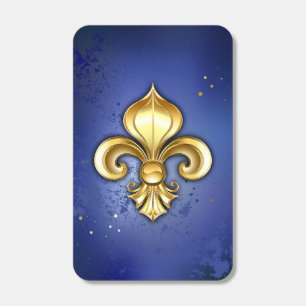 Gold Fleur de Lis on Blue Matchboxes
