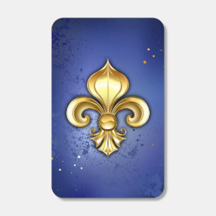 Gold Fleur de Lis on Blue Matchboxes