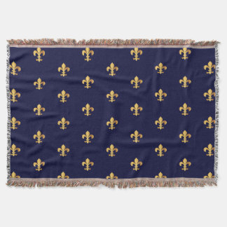 Gold Fleur de Lys Blanket
