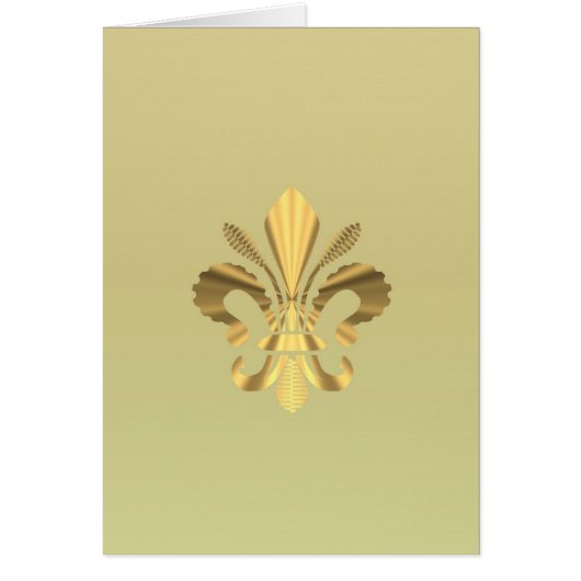 Gold fleur de lys cards (Front)