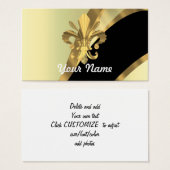 Gold fleur de lys personalized (Front & Back)