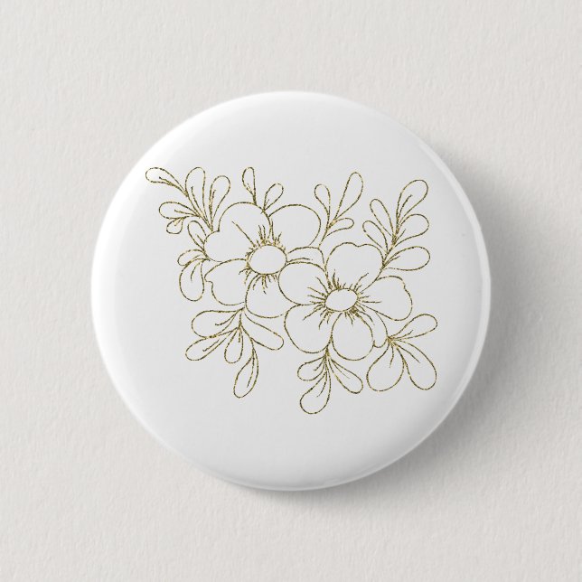 Gold Floral Button (Front)