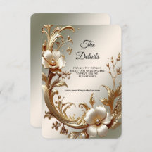 Gold Floral Detail Enclosure