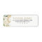 Gold Floral Leaf Return Address Label