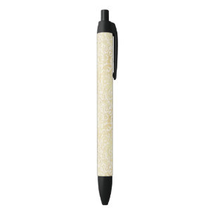Gold floral leaves pattern pen