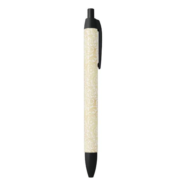 Gold floral leaves pattern pen (Bottom (Vertical))