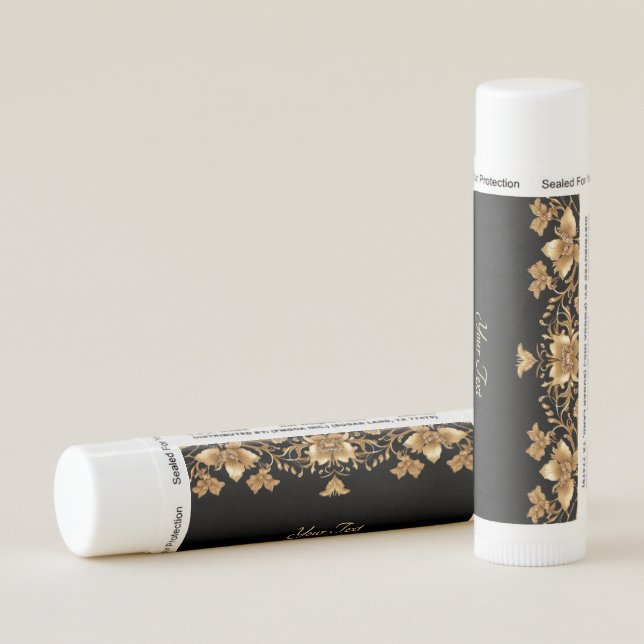 Gold Floral Lip Balm (Rotated Right)