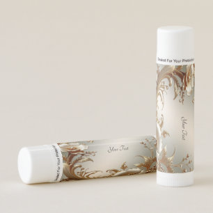 Gold Floral Lip Balm
