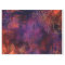 Gold Floral Outlines on Purple Orange Decoupage