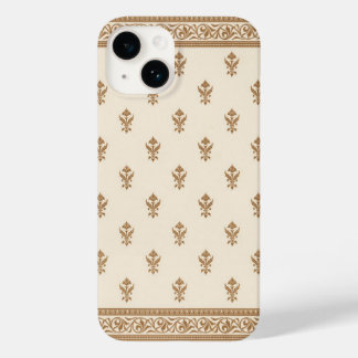 Gold Floral Pattern Case-Mate iPhone 14 Case
