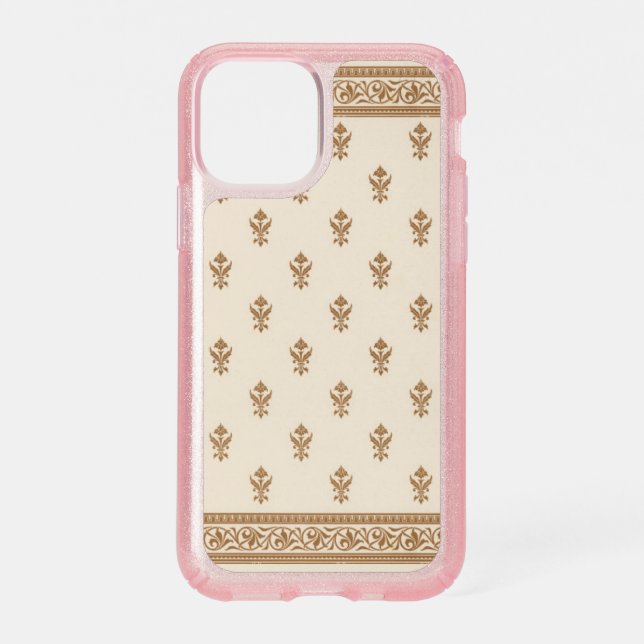 Gold Floral Pattern Speck iPhone 11 Pro Case (Front)