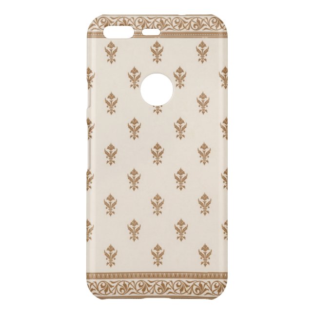 Gold Floral Pattern Uncommon Google Pixel Case (Back)