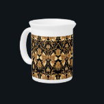 Gold Floral Porcelain Pitcher<br><div class="desc">Beautiful Gold Floral Porcelain Pitcher</div>