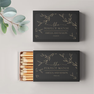 Gold Floral The Perfect Match Wedding Matches