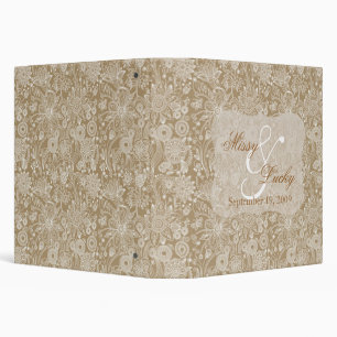 Gold Floral Wedding/Anniversary Planner Binder